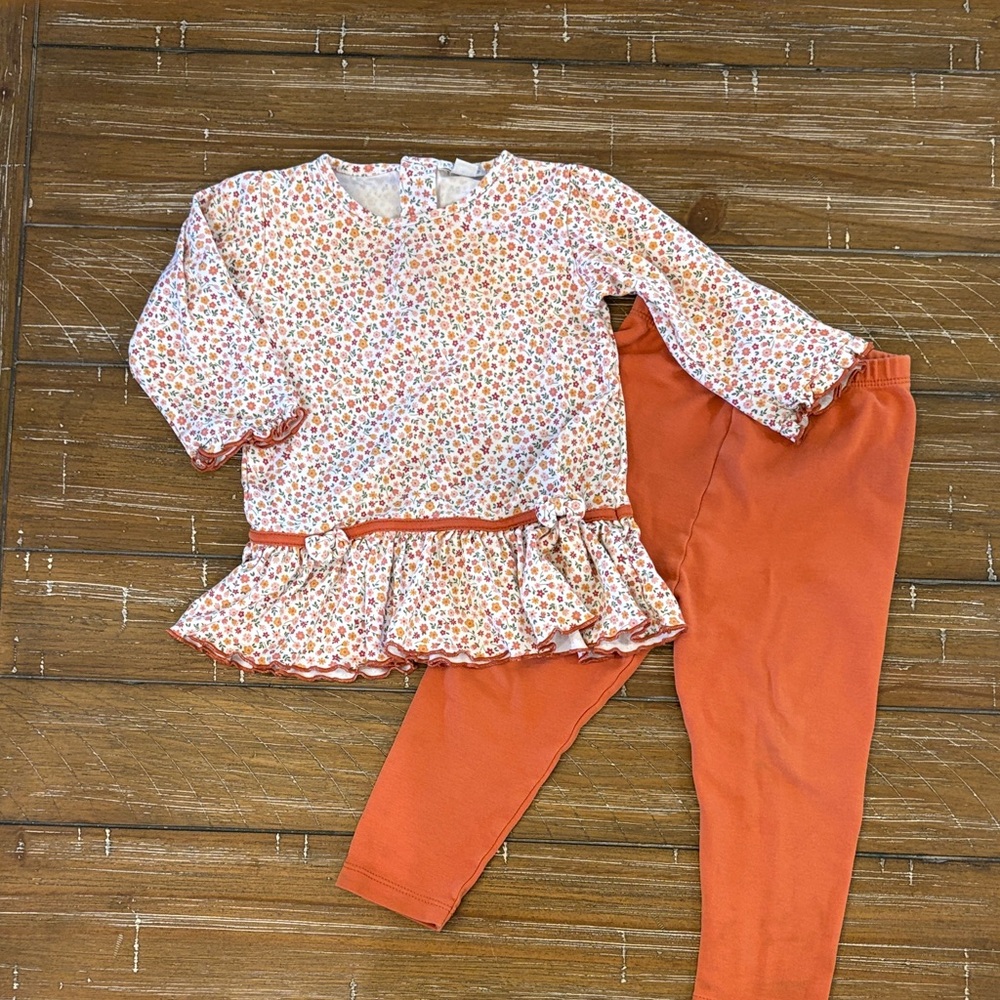 Kissy Kissy Orange Floral Pants set